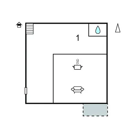 1 Bedroom Cozy In *